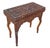 An exceptional antique Syrian folding game table showcasing the intricate craftsmanship of traditional Syrian marquetry....