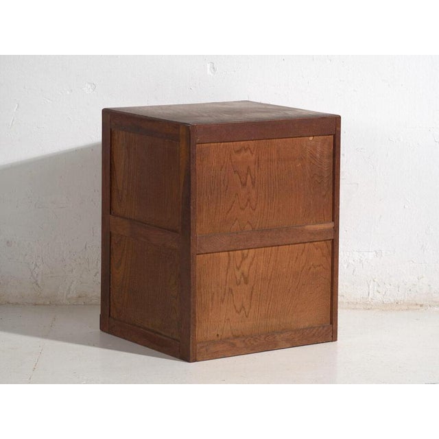 Small Antique Japanese Tansu File Cabinet For Sale - Image 9 of 10