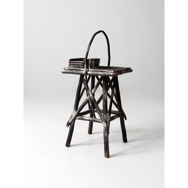 Early 20th Century Antique Adirondack Twig Table For Sale - Image 5 of 11