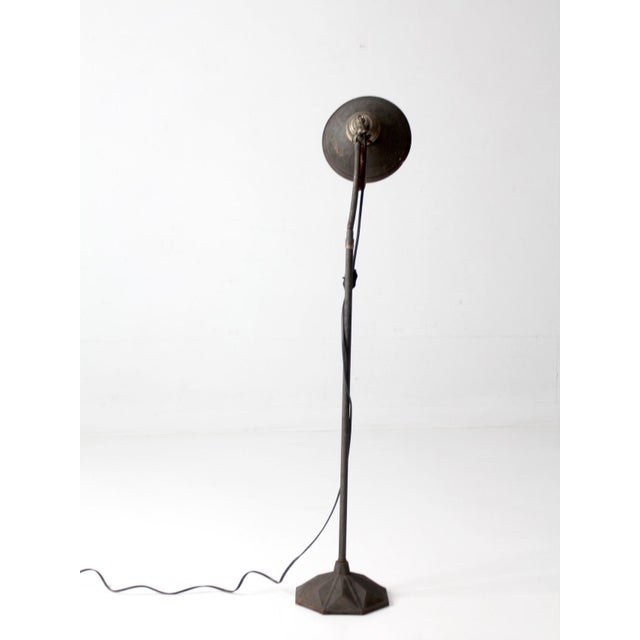 Wood Antique Industrial Task Lamp For Sale - Image 7 of 18