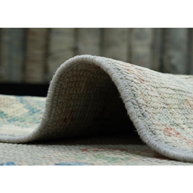 Gray Turkish Oushak Runner Rug 2'9" x 14' #17918 For Sale - Image 8 of 8