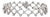 1.70ctw Diamond Lattice Bracelet 14k White Gold 6.75" 10.5mm For Sale
