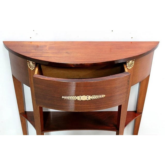 Small Directoire Half-Moon Console, 20th Century For Sale - Image 4 of 8