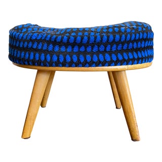 1950s Heywood Wakefield Birch Ottoman For Sale