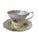 Vintage Royal Albert Moonglow Teacup and Saucer, Rose Marie Series, English Bone China, Pink Roses & Yellow Gold Trim For Sale In Indianapolis - Image 6 of 7