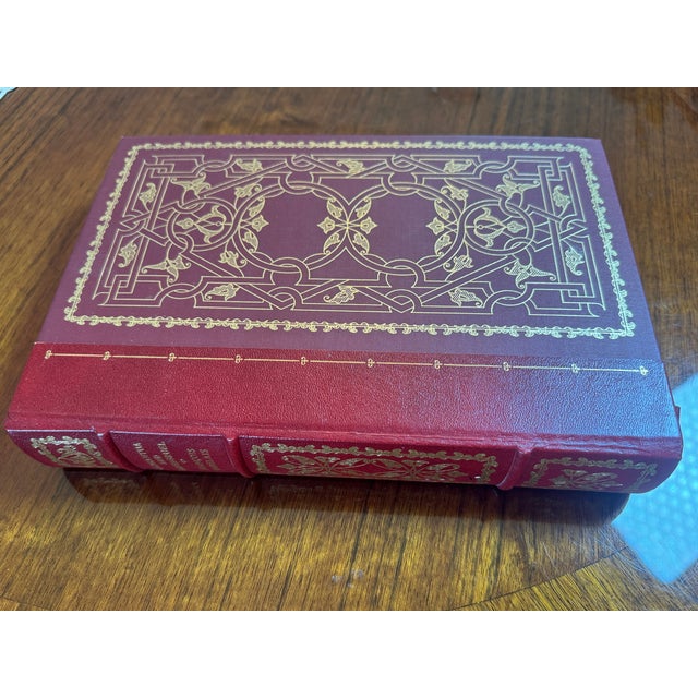 pp. 772. Royal 8vo. Bound in fine full red leather over boards, featuring elaborate gilt lettering, rules and...