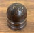 Early 20th Century Antique Brown Ceramic Mushroom Cap Glazed Brown Insulator For Sale - Image 5 of 6