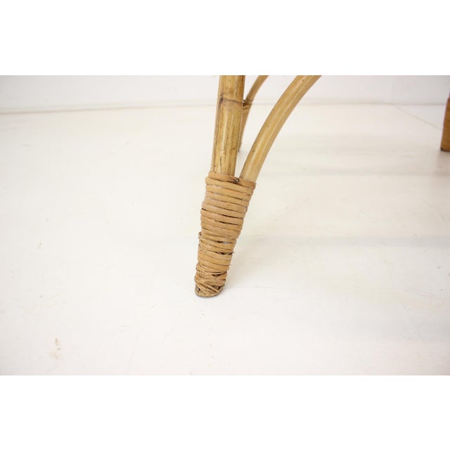 Brown Set of Czechoslovakia Lounge Chairs in Rattan by Alan Fuchs, 1960s For Sale - Image 8 of 15