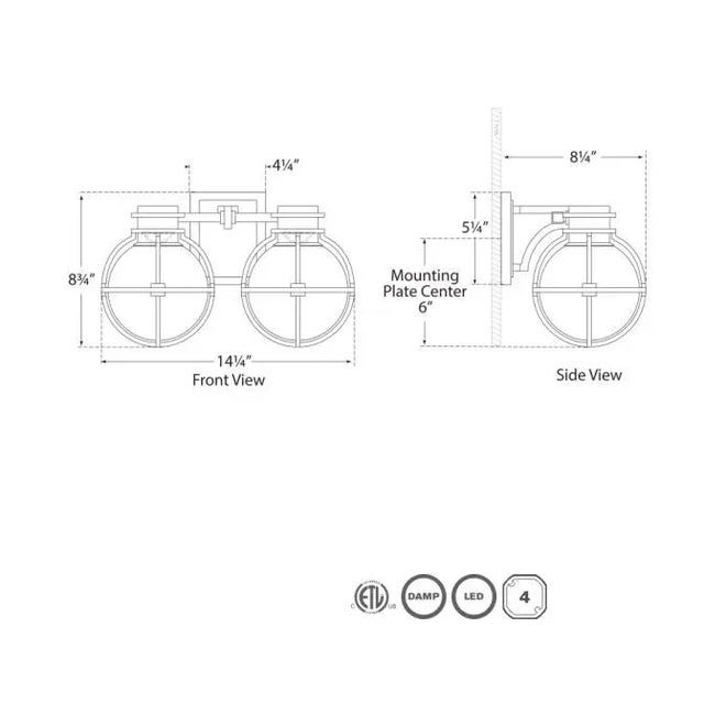 Modern Chapman & Myers for Visual Comfort Signature Gracie Double Sconce in Polished Nickel with Clear Glass For Sale - Image 3 of 3