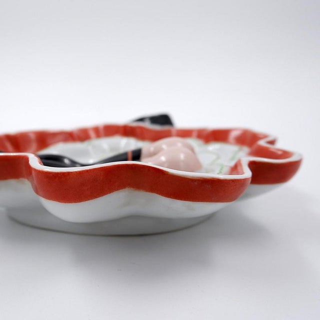 Porcelain Les Naturistes Pocket Tray, Paris, 1957 For Sale - Image 6 of 10