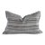 Custom Embroidered Stripe French Linen and Wool Pillow Cover For Sale