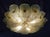 Glass 20th Century Amber Graniglia Murano Flush Mount For Sale - Image 7 of 8