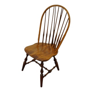 Nichols & Stone Gardener, Mass Solid Hard Rock Maple Windsor Dining Side Chair 191bq-070 For Sale