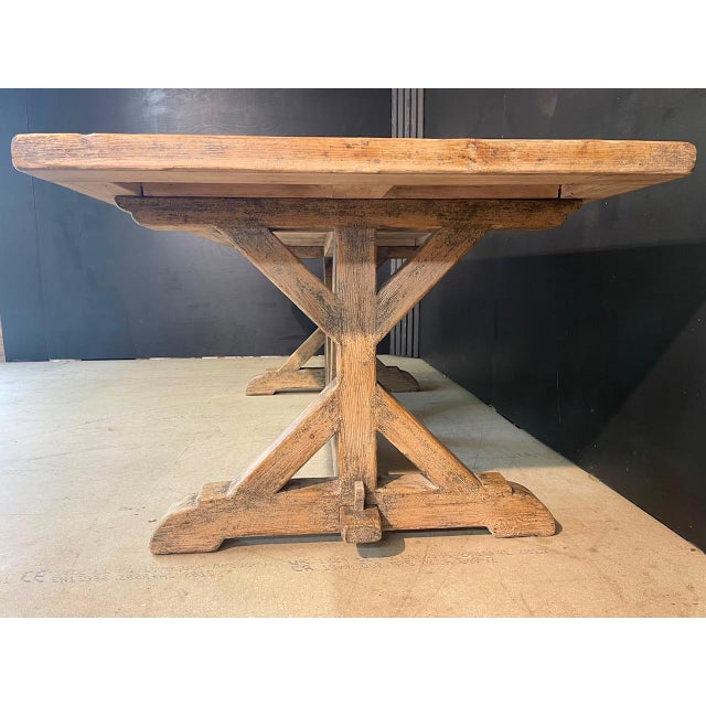 Vintage Farmhouse Dining Table in Pine, 1920 For Sale - Image 14 of 18