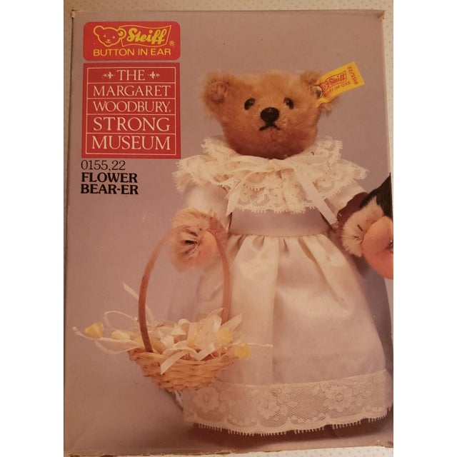 Textile Late 20th Century Steiff Collectible Teddy Bear-Flower Girl For Sale - Image 7 of 8
