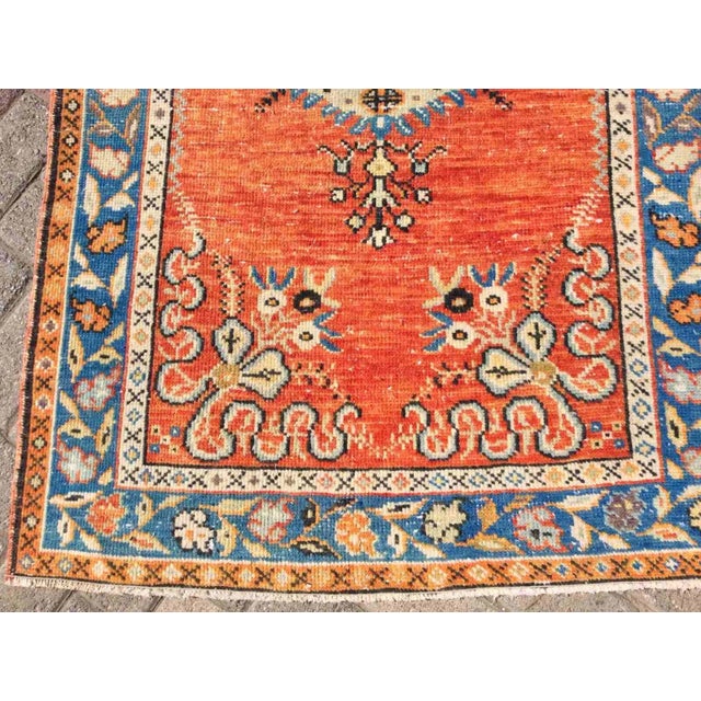 Textile Vintage Hand Knotted Turkish Rug - 38.5" X 154" For Sale - Image 7 of 12