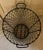 Large Antique Early 20th Century Heavy Gauge Industrial Wire Work Basket With Handles for Garden or Hearth For Sale - Image 9 of 17