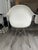 White Authentic Herman Miller Eames Molded Plastic Armchairs (Pair) – White, Wire Eiffel Base For Sale - Image 8 of 11