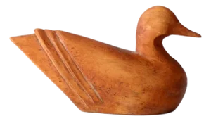 Vintage Hand-Carved Wood Duck