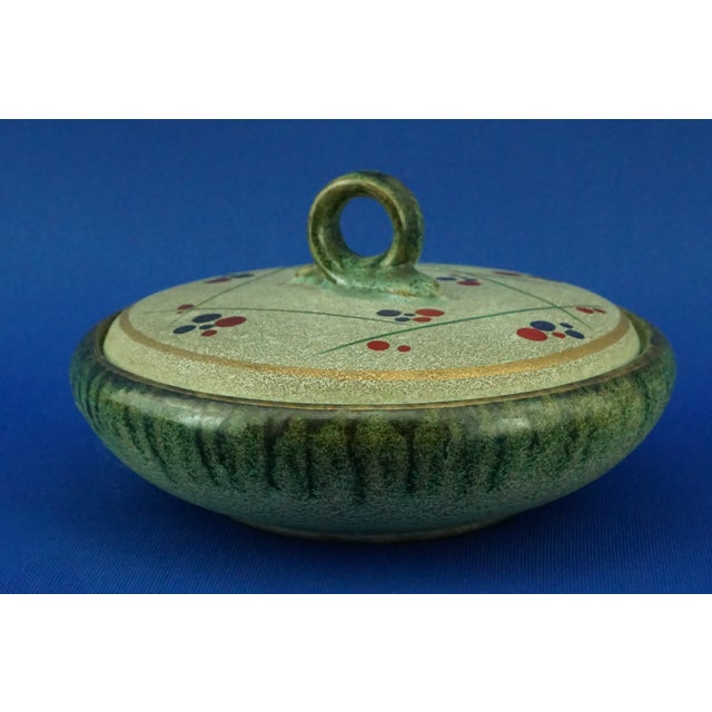 20th Century Futurist Glazed Ceramic Box by the Carstens Tönnieshof Factory, Germany, 1950s For Sale - Image 6 of 18