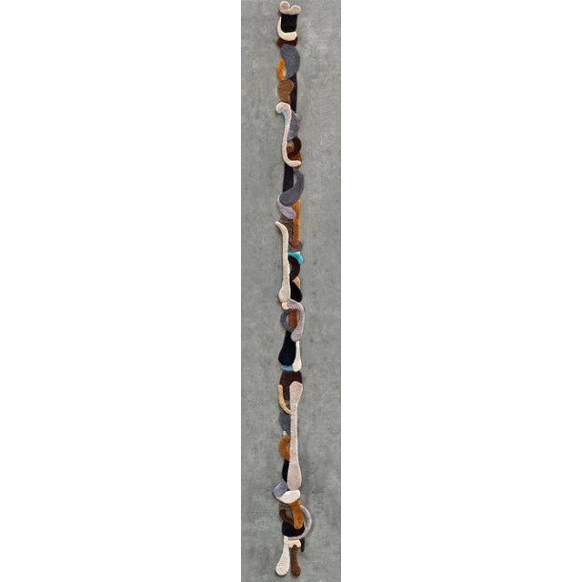 Opus xxxix handmade wool tapestry by mira sohlen dimensions: d 40 x h 625 cm materials: wool weight: 12 kg opus xxxix each...