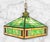 Arts & Crafts 1930s Arts & Crafts Pendant Light With Green Glass For Sale - Image 3 of 14