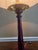 Brass Vintage Wood and Brass Candlestick Library Lamp For Sale - Image 8 of 11