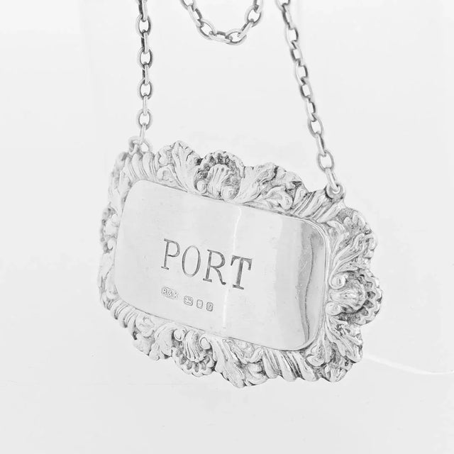 English Vintage English Port Decanter / Liquor Label by Richards & Knight For Sale - Image 3 of 5