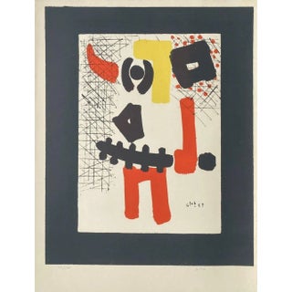 1959 Thomas Gleb Warrior Signed Lithograph Poster For Sale