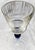 Caracas made Murano glass by ICET, a ribbed oversized wine goblet with original maker's sticker and cobalt blue stem. It's...