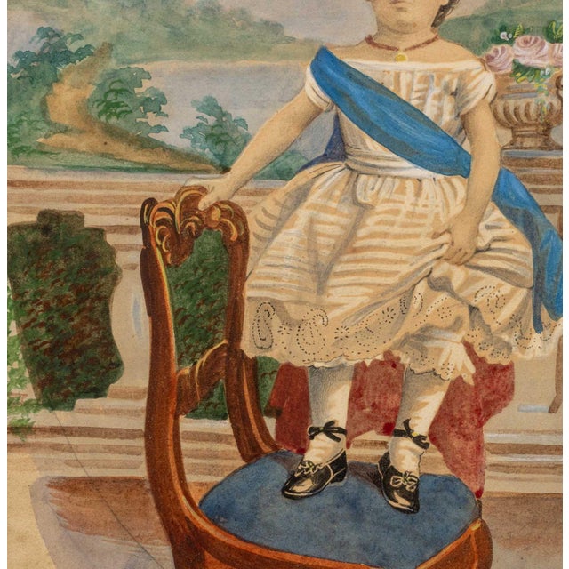 19th Century Continental Portrait of a Prince Gouache, 19th Century For Sale - Image 5 of 7