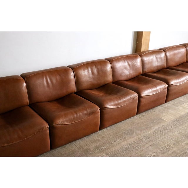DS 15 Modular Sofa in Leather from de Sede, Switzerland, 1970s, Set of 11 For Sale - Image 11 of 14