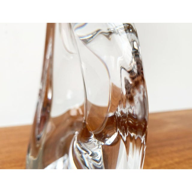 Glass Mid-Century French Glass Table Lamp from Daum, 1960s For Sale - Image 7 of 18