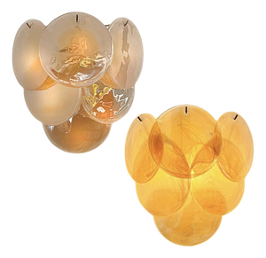 Wall Sconces Murano Discs, 1990s, Set of 2