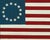 Traditional 13 Star Hand-Painted Wood Slat Flag For Sale - Image 3 of 3