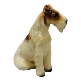 Mid Century Schnauzer Dog Figurine For Sale