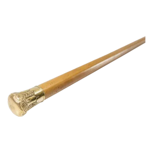 19th Century 14k Gold Tested Presentation Cane Walking Stick