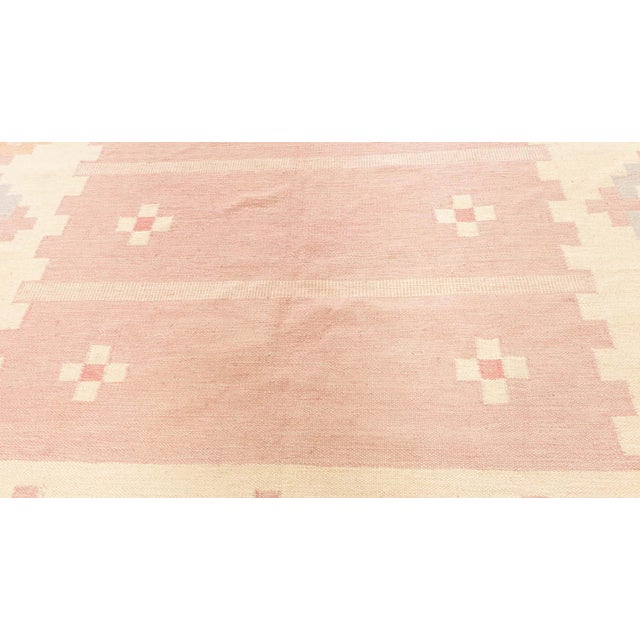 Mid 20th Century Doris Leslie Blau Vintage Swedish Double Sided Rug For Sale - Image 5 of 8