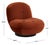 Contemporary Stevie Boucle Accent Chair - Rust / Black For Sale - Image 3 of 6