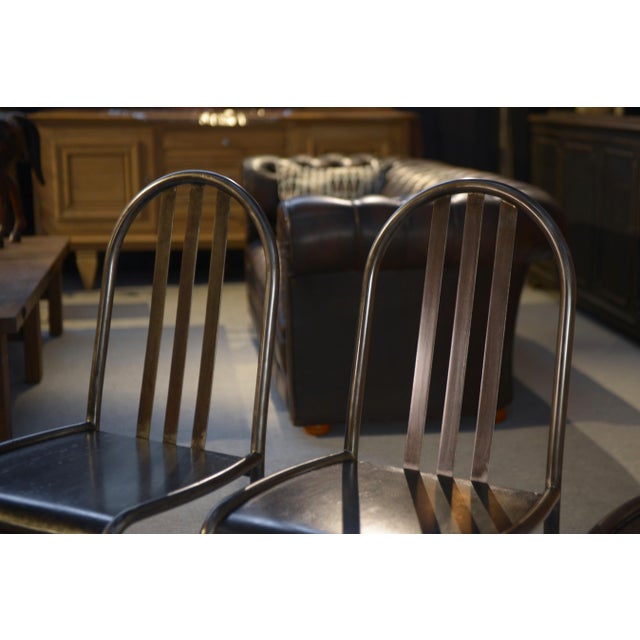 Villa Cavrois Model Chair in Steel Tube by Robert Mallet Stevens, 1950s For Sale - Image 14 of 18