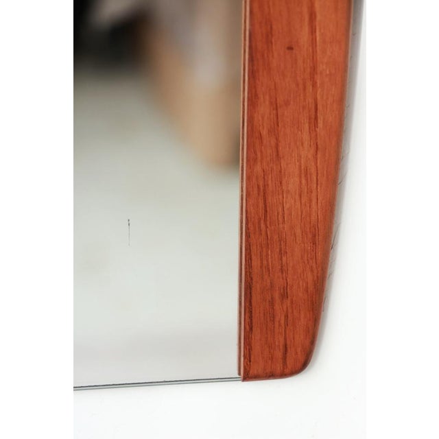 Scandinavian Rectangular Mirror in Teak, 1960s For Sale - Image 4 of 9