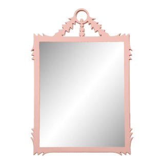 Fleur Home Garden District Lafitte Rectangle Mirror in Salmon Berry, 29x51 For Sale