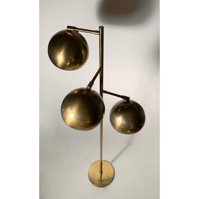 Mid-Century Modern Vintage Koch & Lowy Sonneman Arredoluce Angelo Lelii Brass Floor Lamps For Sale - Image 3 of 6