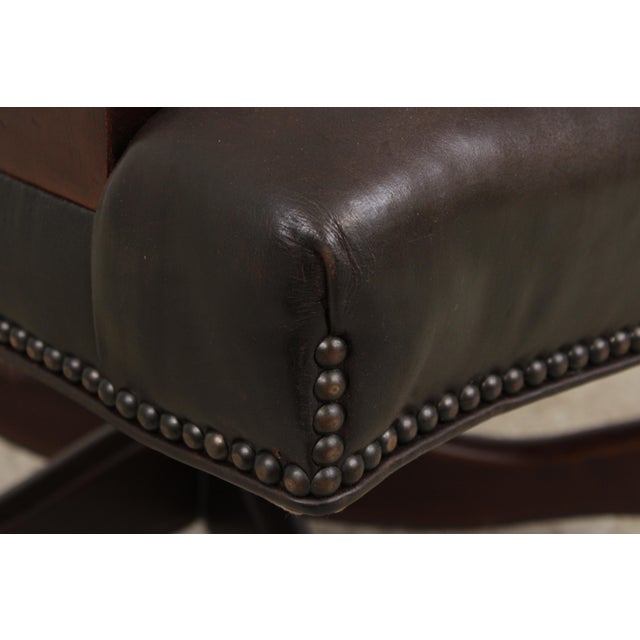 Hancock & Moore Leather Office Desk Chair For Sale - Image 12 of 17
