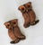 Mid-Century Modern Vintage Ceramic Owl Wall Hangings - a Pair For Sale - Image 3 of 8