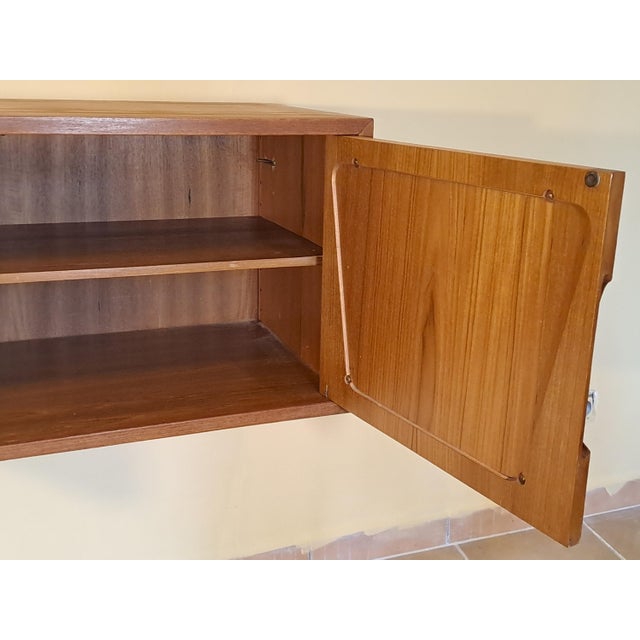 Brown Rival Wall-Mounted Teak Storage Unit, 1960s For Sale - Image 8 of 18
