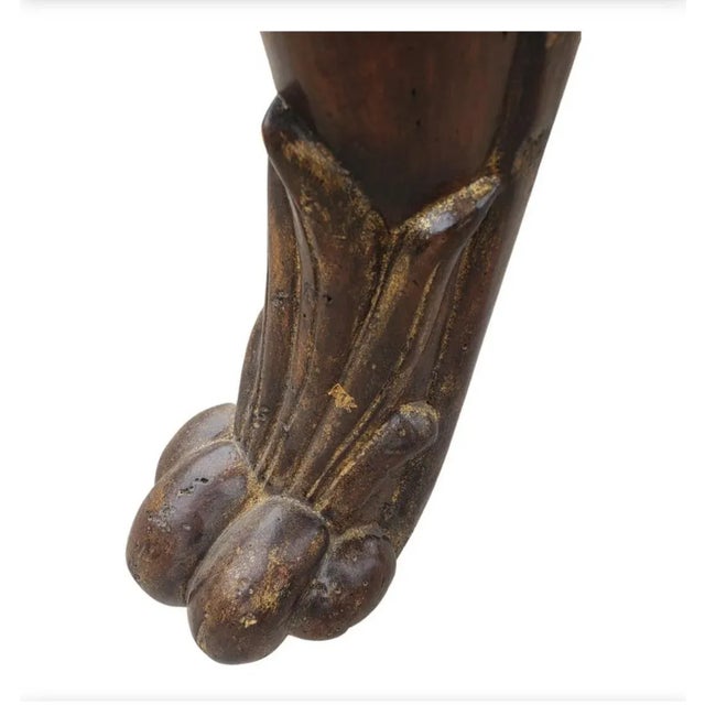 Brown Marge Carson Mahogany Loire Serpentine Triangular Cocktail, Center, Side Tables For Sale - Image 8 of 11