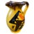 1930s Yellow, Brown and Orange Futurist Ceramic Italian Jug For Sale - Image 13 of 13