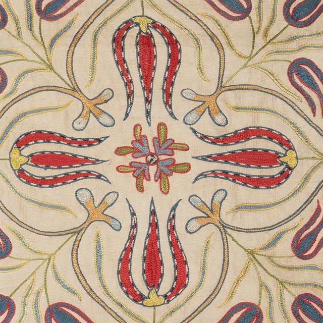 New Hand-Embroidered 100% Silk Cushion Cover – Authentic Uzbek Textile Art Elevate your home décor with this exquisite...