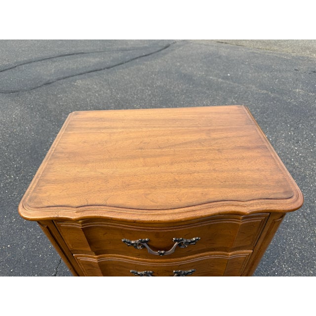 Brown 1970s Vintage French Provincial Lingerie Chest/Highboy Dresser For Sale - Image 8 of 10